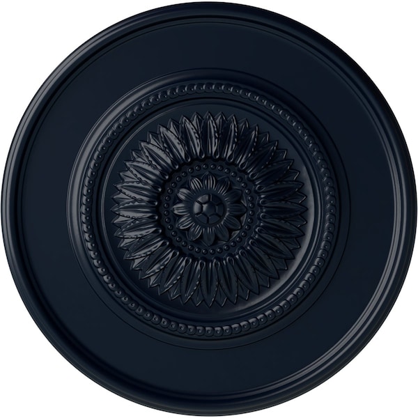 Ekena Millwork Large Floral Ceiling Medallion, Hand-Painted Midnight Dream, 41 1/8"OD x 2 1/2"P CM41FLMDF - main
